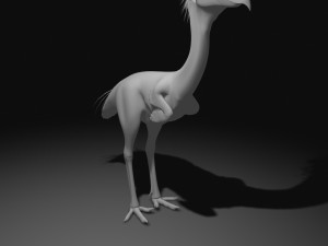 phorusrhacos rigged Modello 3D