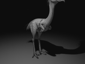 phorusrhacos rigged Modello 3D