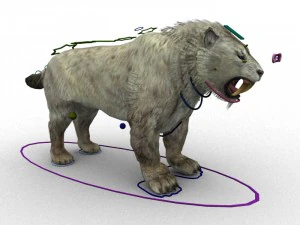 sabrecat rigged 3D Model