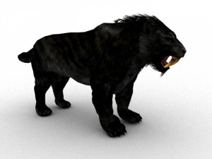 sabrecat rigged 3D Model