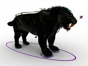 sabrecat rigged 3D Model