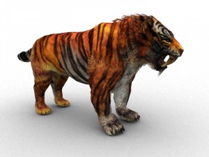 sabrecat rigged 3D Model