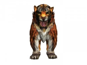 sabrecat rigged 3D Model