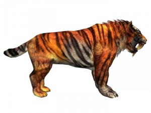 sabrecat rigged 3D Model