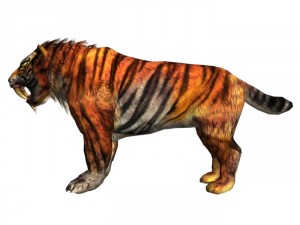sabrecat rigged 3D Model