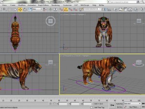 sabrecat rigged 3D Model