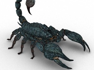scorpion rigged Modelo 3D