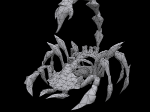 scorpion skeleton rigged 3D Model