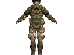 trooper rigged 3D Model