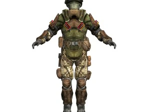 trooper rigged 3D Model