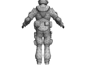 trooper rigged 3D Model
