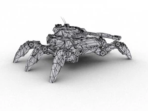 스파이더 탱크 조작 3D 모델