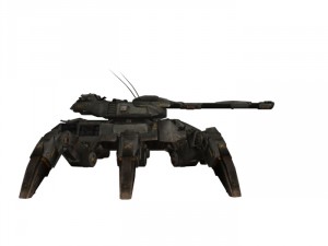 spider tank rigged Modelo 3D