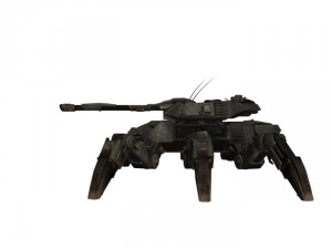 spider tank rigged Modelo 3D