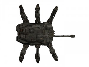 spider tank rigged Modelo 3D