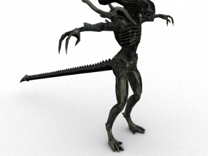 xeno soldier rigged Model 3D