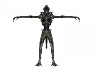 xeno soldier rigged Modèle 3D