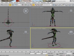 xeno soldier rigged Modèle 3D