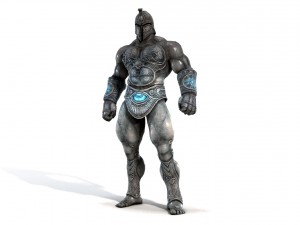 colossus rigged 3D Model