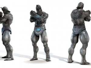 colossus rigged 3D Model
