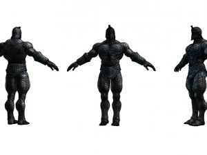 colossus rigged 3D Model