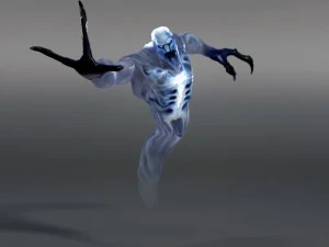 equipaggiato con elementi elementali dell'aria Modello 3D