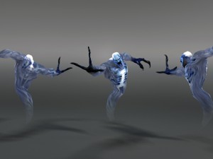 air elemental rigged 3D Model