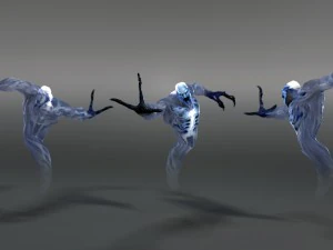 air elemental rigged 3D Model