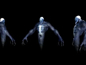 air elemental rigged 3D Model