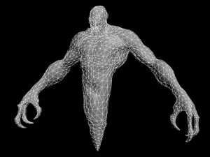 air elemental rigged 3D Model