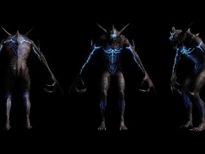 demon rigged 3D 모델