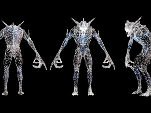 demon rigged 3D 모델