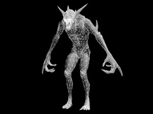 demon rigged 3D 모델