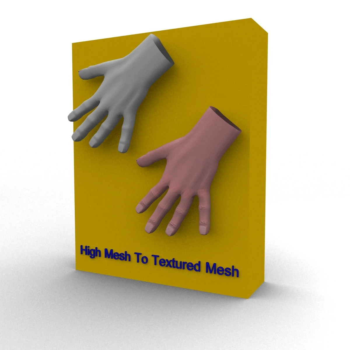 m&atilde;o Modelo 3D .c4d .max .obj .3ds .fbx .stl .blend 