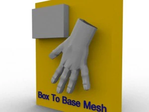 m&atilde;o Modelo 3D