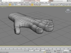 m&atilde;o Modelo 3D