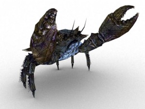 crab rigged Model 3D