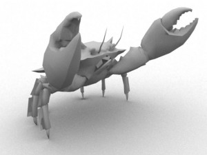 crab rigged Model 3D
