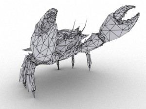 crab rigged Model 3D