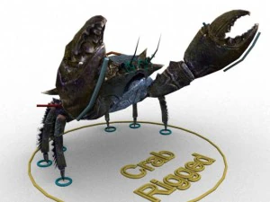 crab rigged 3D Model