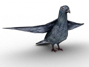 pigeon rigged 3D Model