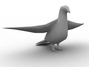pigeon rigged 3D Model