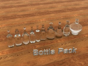 bottles pack Model 3D