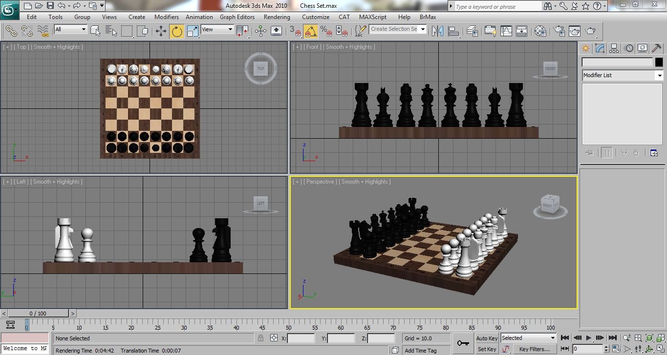 Chess Set 3D Модель In Настольные Игры 3DExport