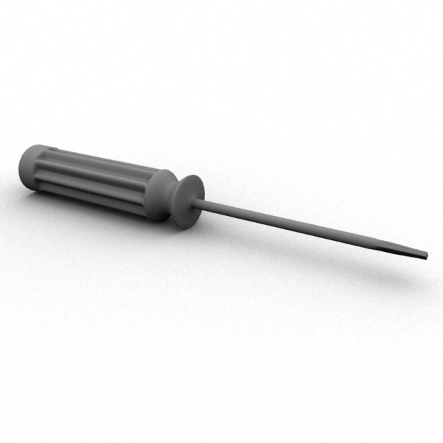 screwdriver 3D-Modell .c4d .max .obj .3ds .fbx .stl .blend 