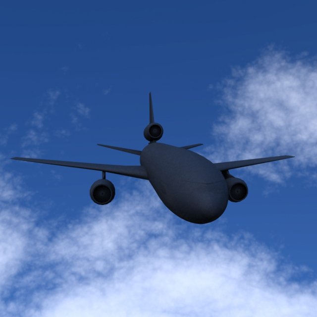 commercial plane 3D Model .c4d .max .obj .3ds .fbx .stl .blend 