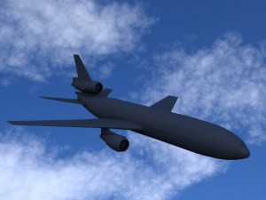 commercial plane 3D Model