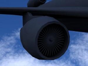 commercial plane 3D Model