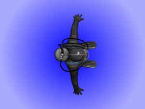 diver rigged Modèle 3D