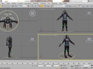 diver rigged Modèle 3D
